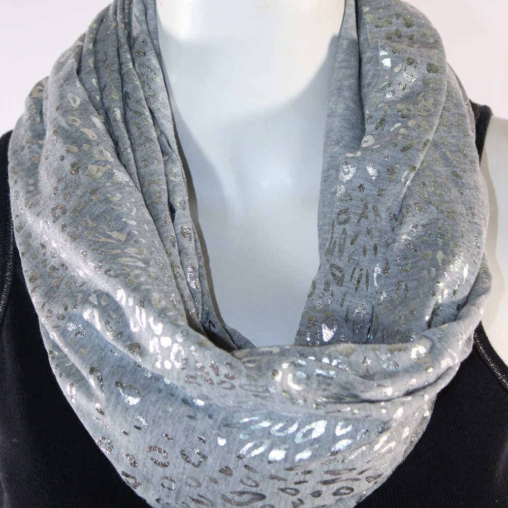 Infinity Grey/Silver Scarf - NWT